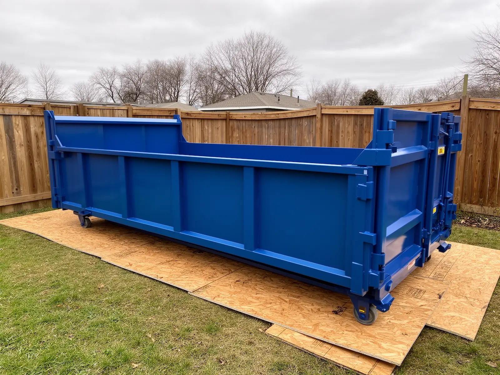 Roll-off dumpster from Dover Brothers Dumpster Rental in Buford, GA